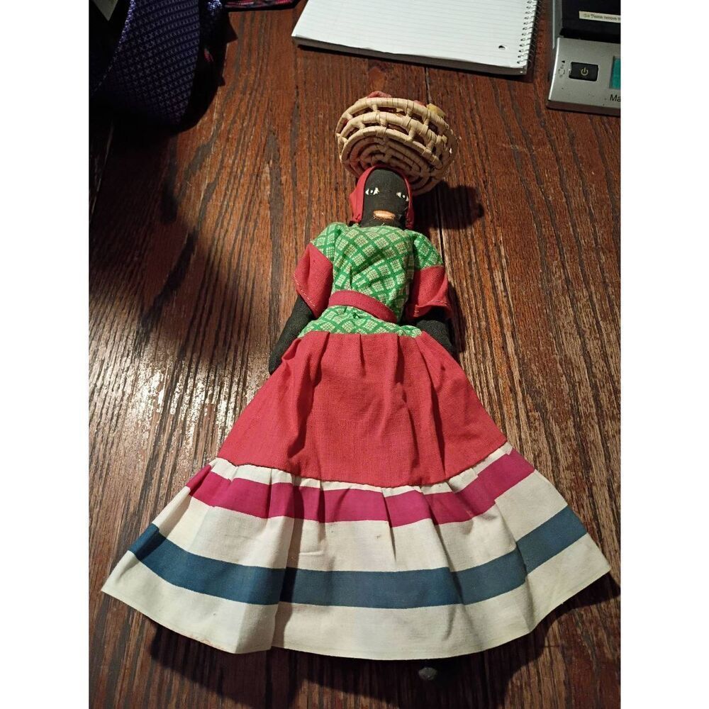 Vintage Santo Domingo Dominican Republic Munecas Lime Handmade Doll Woman Figure
